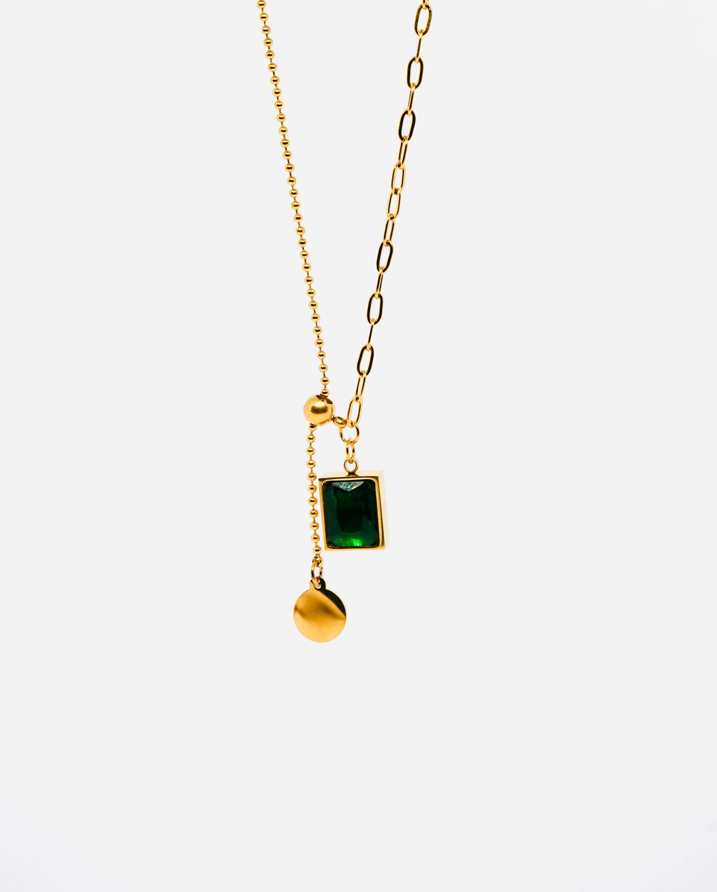 Everyday Exquisite Green Pendant Necklace