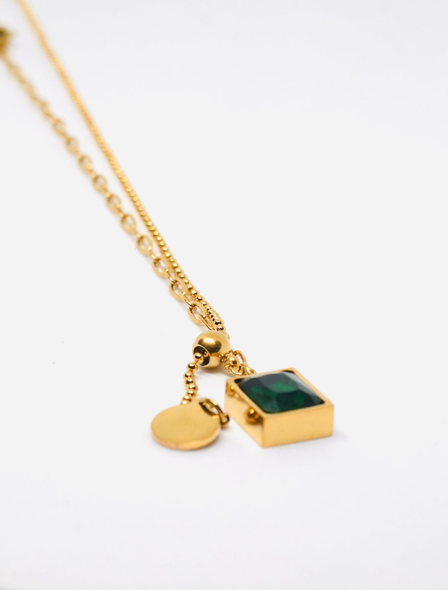 Everyday Exquisite Green Pendant Necklace