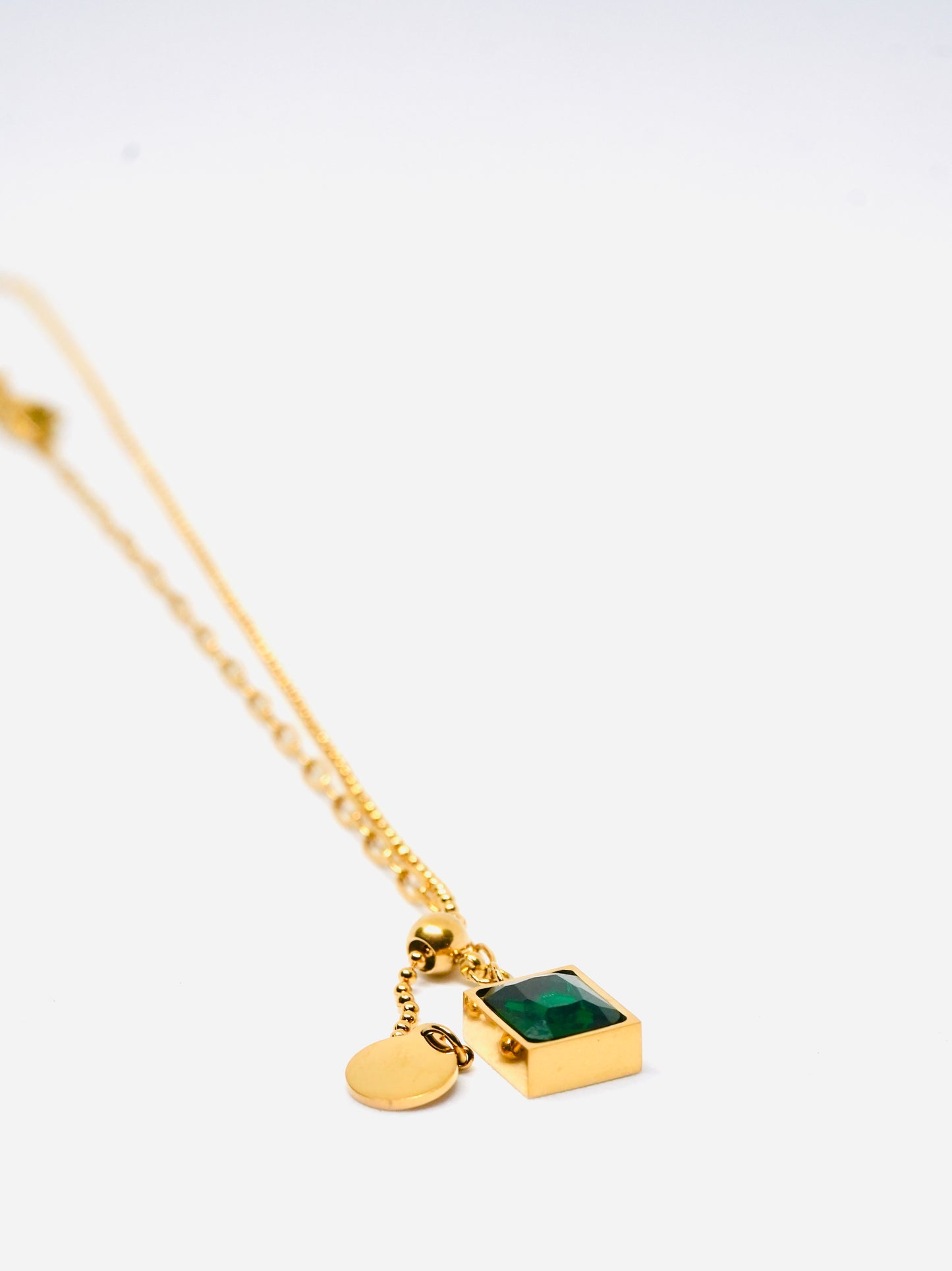 Everyday Exquisite Green Pendant Necklace