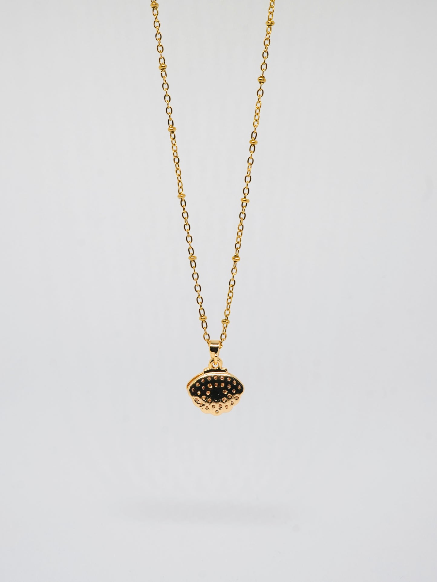 Beach Simple Style Inlay Starfish Shell Fish Tail Artificial Pearls Zircon Pendant Necklace