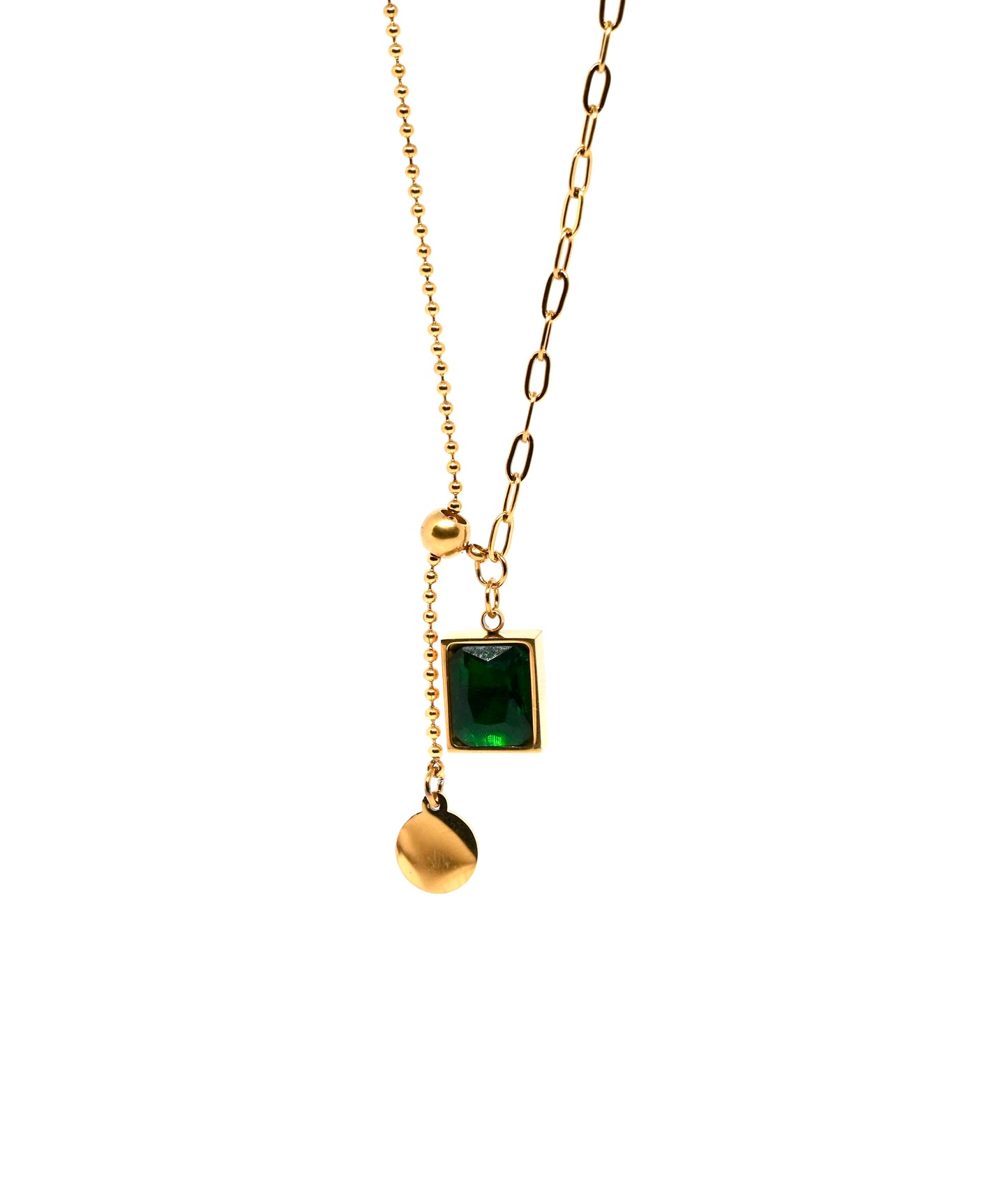 Everyday Exquisite Green Pendant Necklace