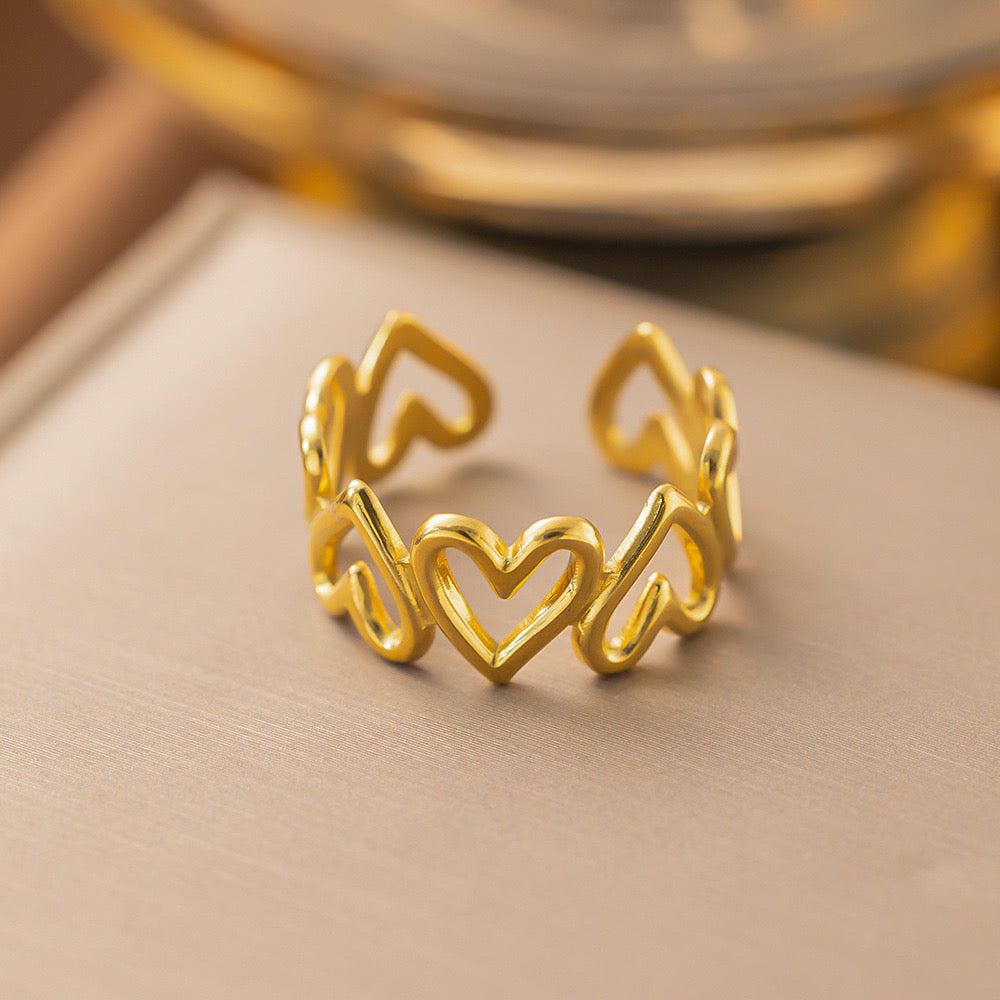 Sweet Bow Knot Titanium Steel Rings