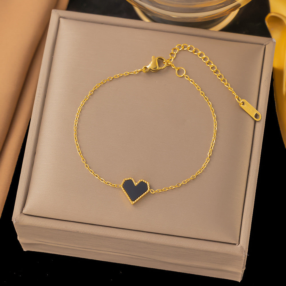 Mini Heart Charm Bracelet