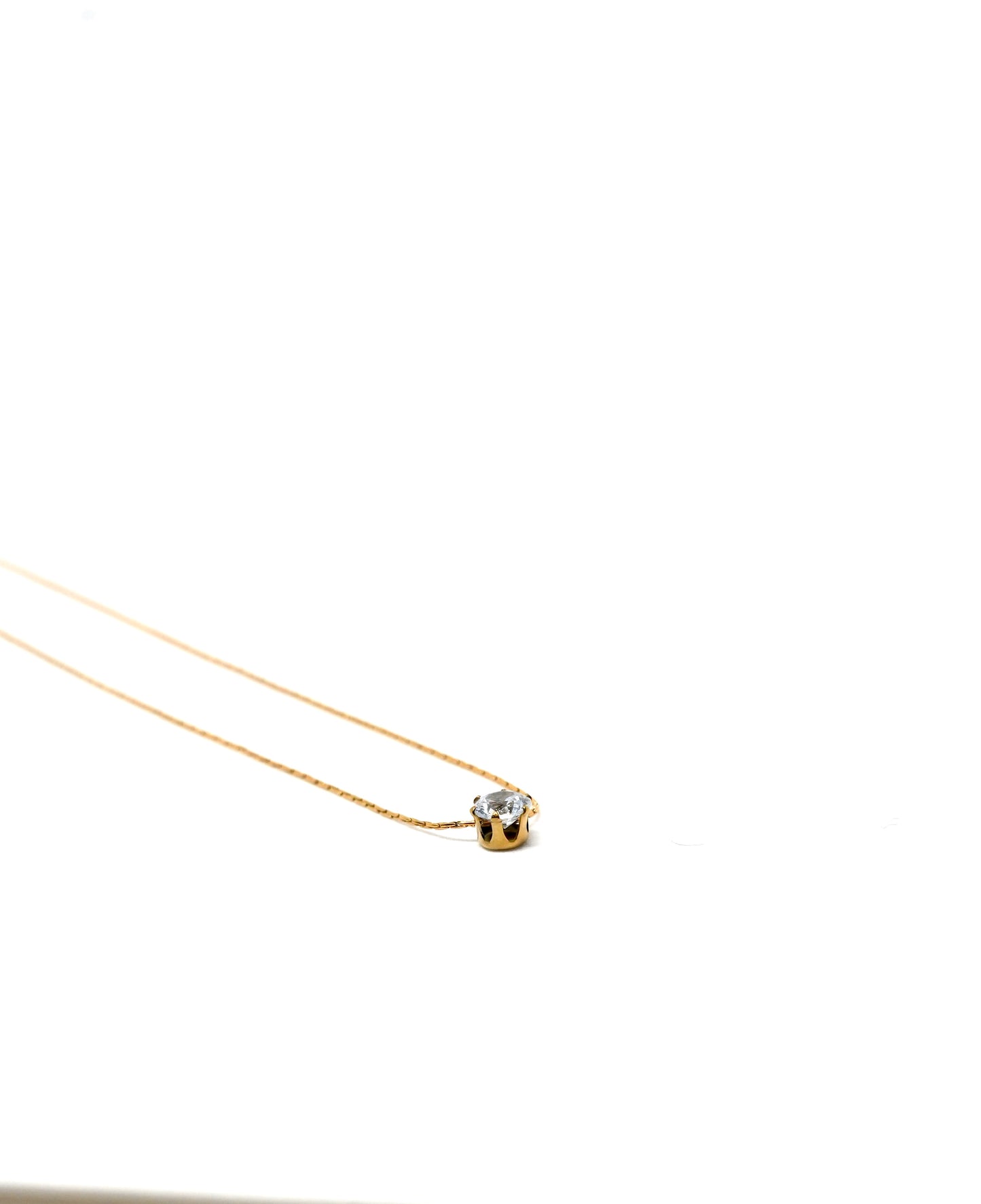 Delicate Diamond Studded Necklace