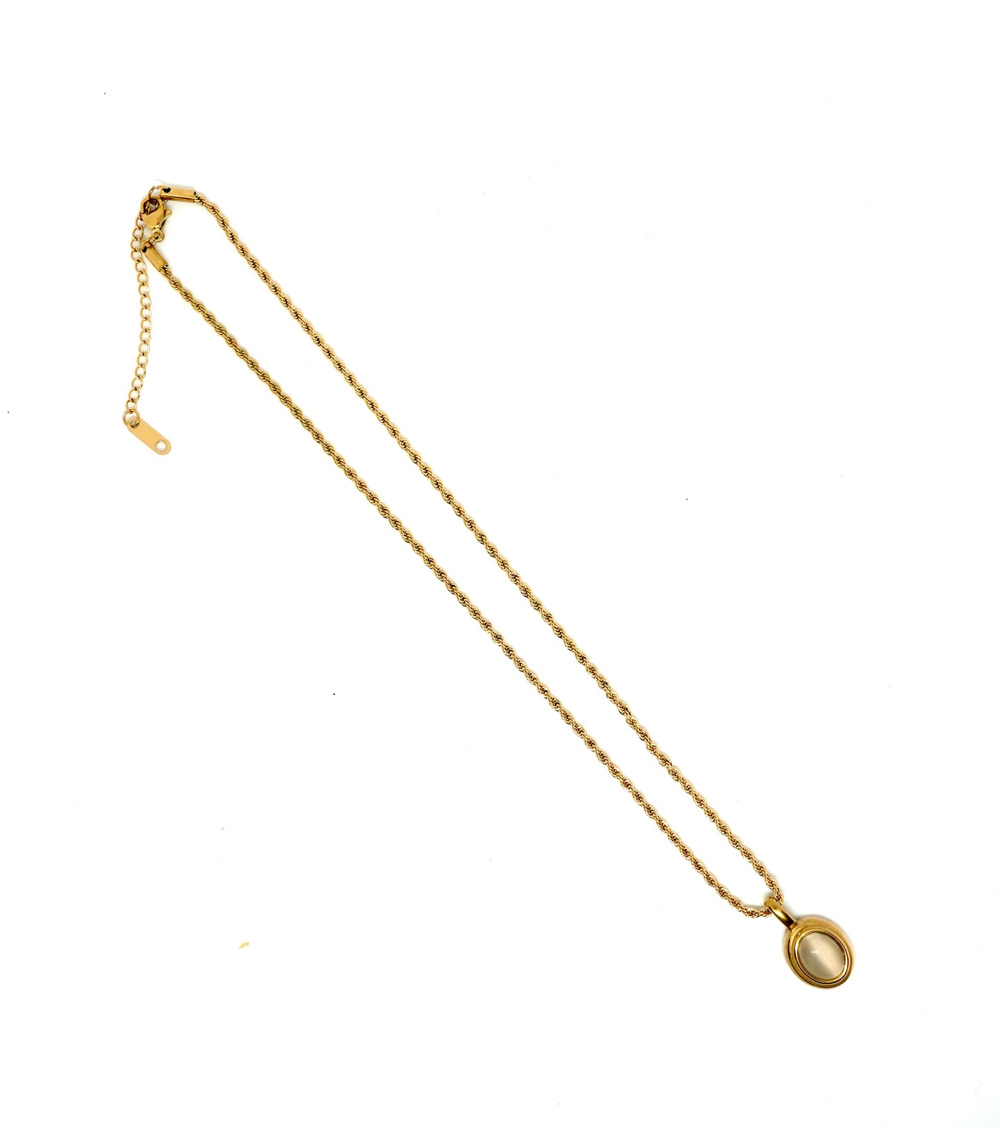 Delicate Moonstone Pendant Necklace