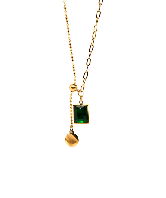 Everyday Exquisite Green Pendant Necklace