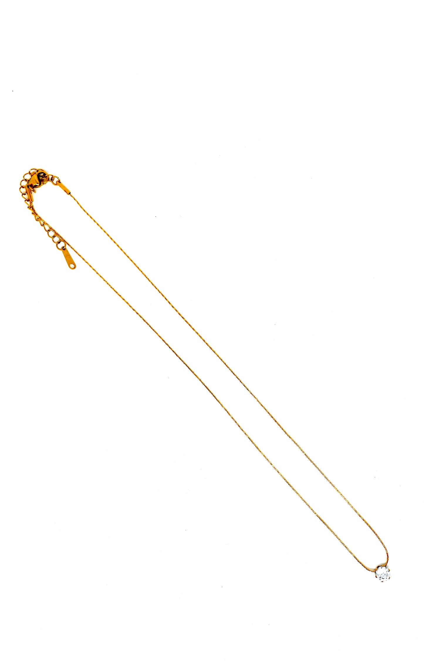 Delicate Diamond Studded Necklace