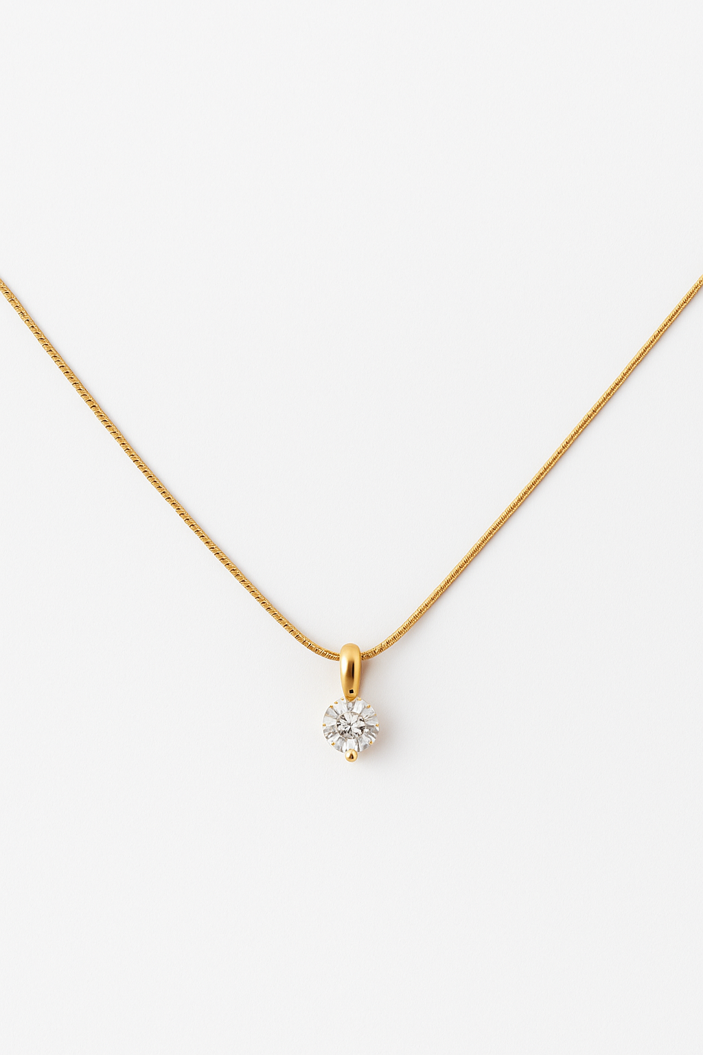 Elegant Glam Luxurious Solid Color Zircon Inlay Pendant Necklace