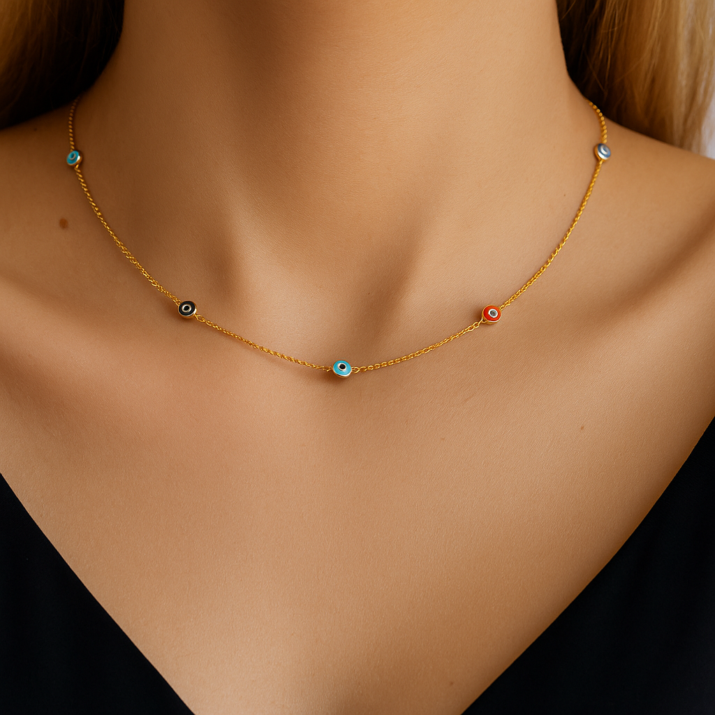 Ethnic Style Devil'S Eye Necklace In