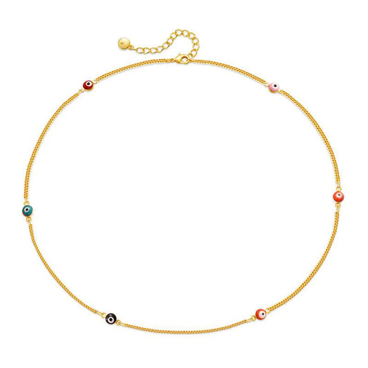 Ethnic Style Devil'S Eye Necklace In