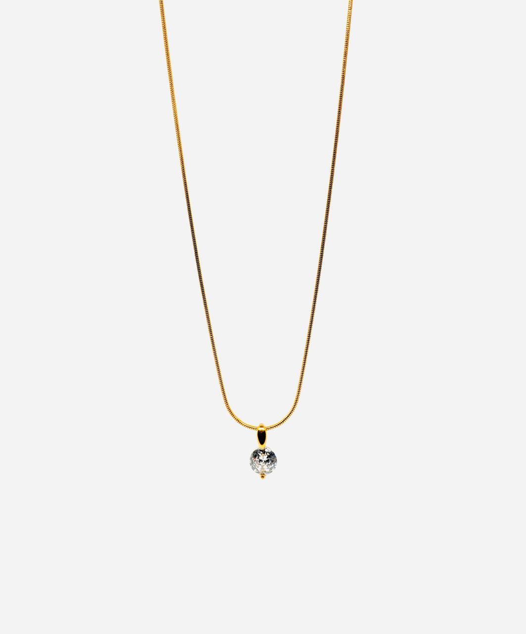 Elegant Glam Luxurious Solid Color Zircon Inlay Pendant Necklace