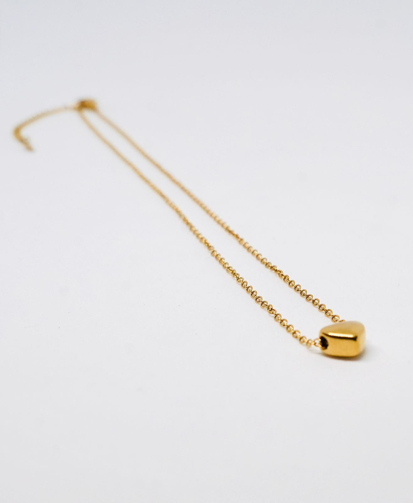 Simple Style Heart Shape 316L Three-Dimensional Pendant Necklace